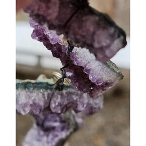 Amethyst garland, amethyst rain chain, amethyst window charm, amethyst stones